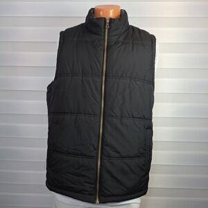 Weatherproof Vintage‎ Vest Black Quilted Men's XL